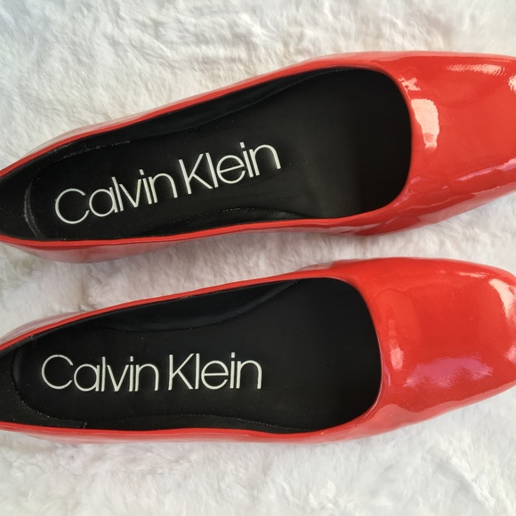 Calvin Klein Shoes - Patent Lipstick Red Ballet Flats